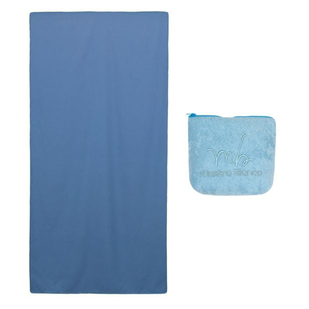 Telo in microfibra 90x170 cm con pochette in microspugna