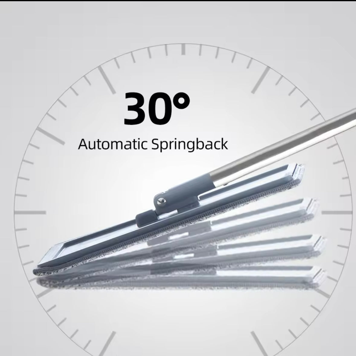 Set scopa per pavimenti a 360° e secchio pieghevole
