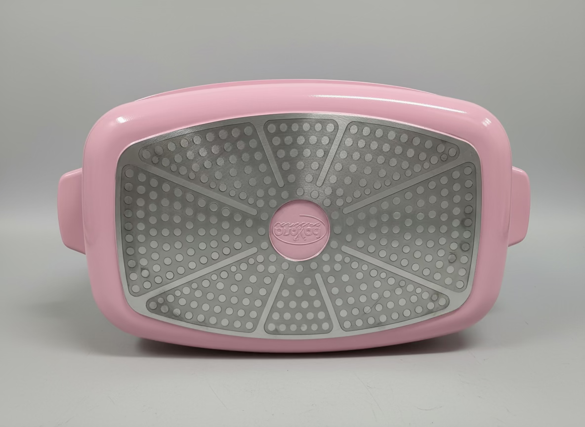 PENTOLA PESCIERA CASSERUOLA OVALE CON GRIGLIA E COPERCHIO Rosa