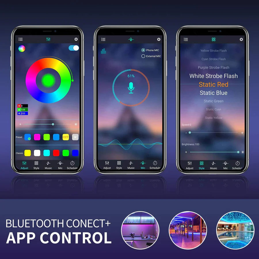 Striscia LED 5M RGB con telecomando incluso e app