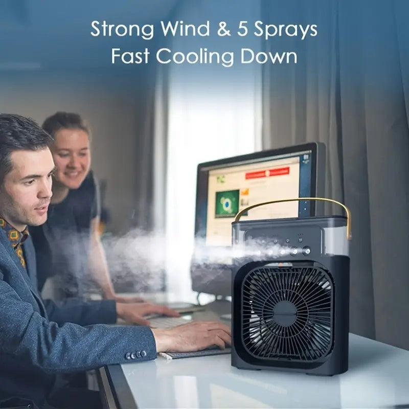 Ventilatore con USB Power, Umidistato Regolabile, Aroma Diffuser