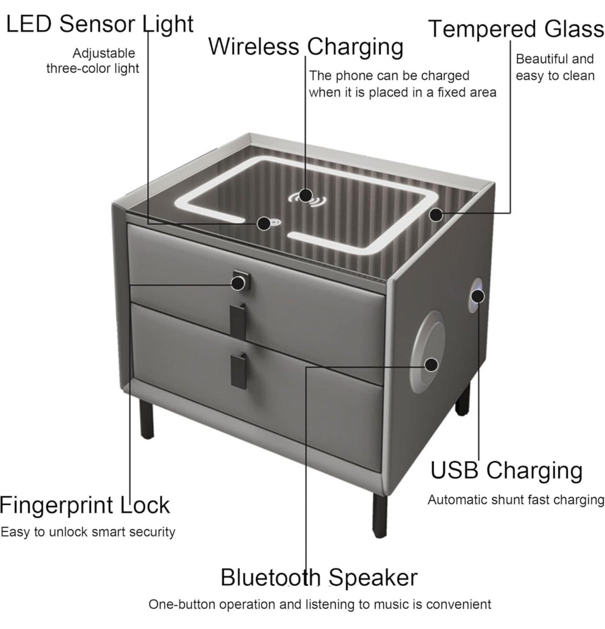 Smart Nightstand, Comodino Smart