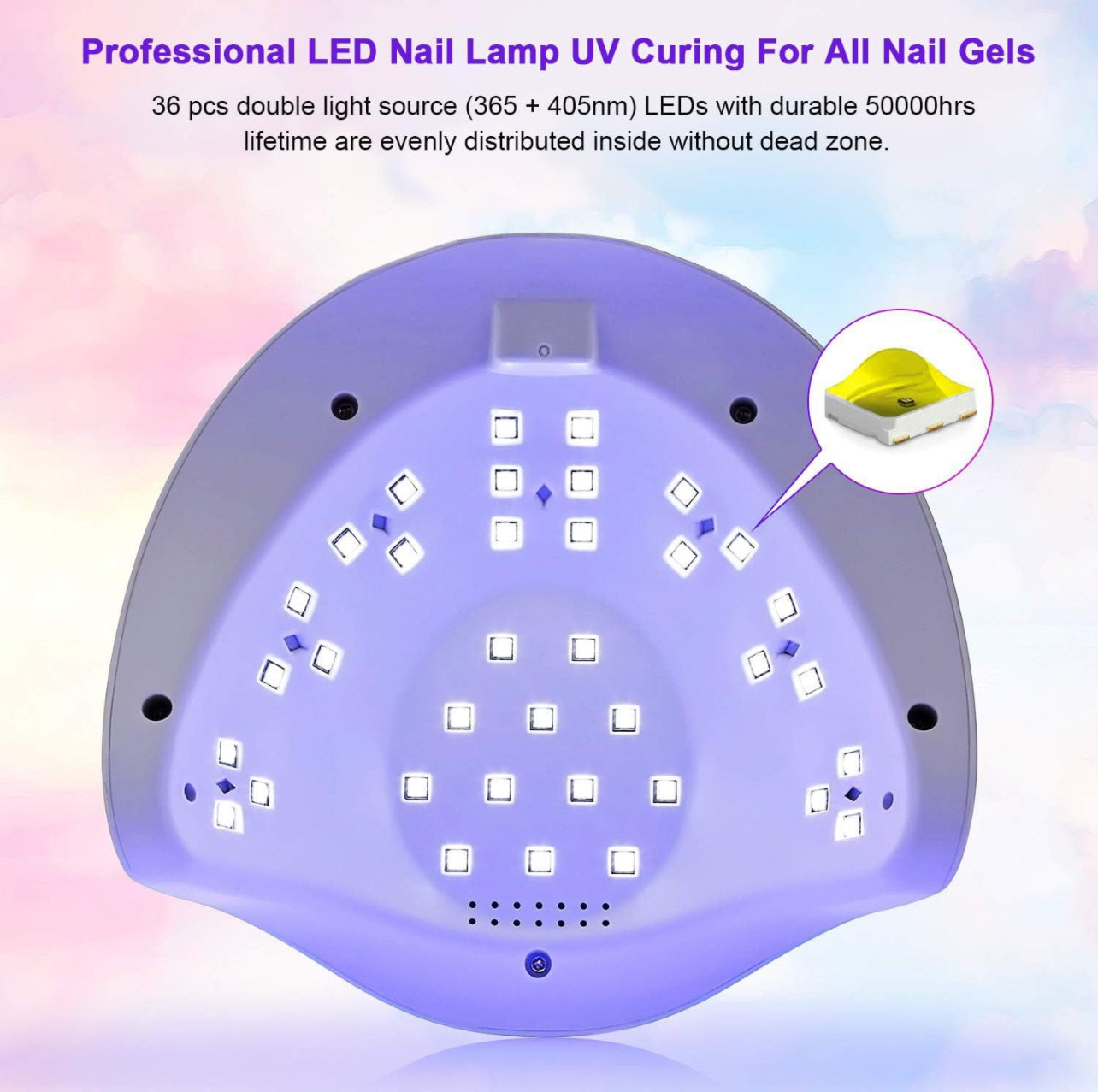 Lampada Unghie UV LED da 54W per Gel UV Lampada Unghie Professionale per Manicure e Pedicure Fornetto