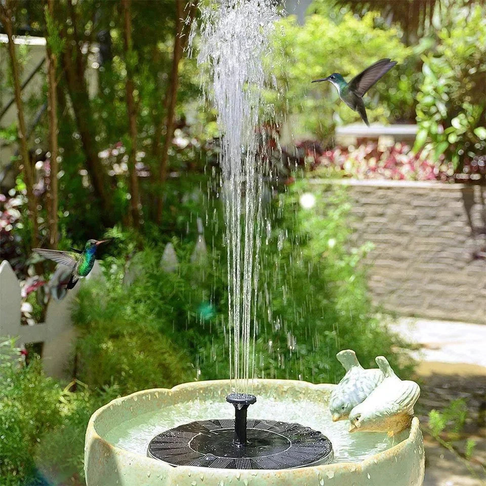 Fontana automatica con pannello solare