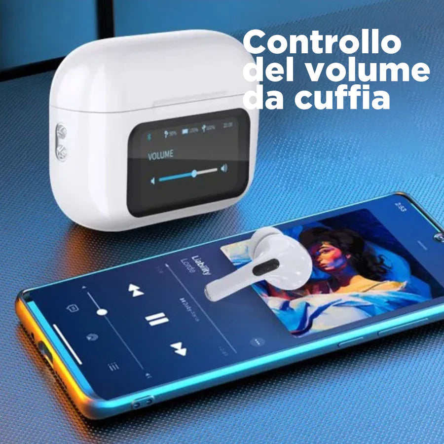 cuffie bluetooth con display integrato